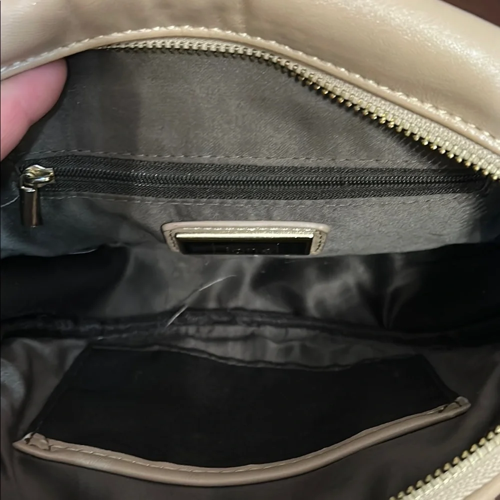 Lionel Caramel Studded Fringe Faux Leather Purse Bag Crossbody Boho